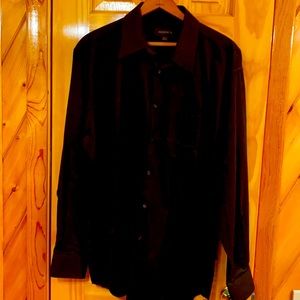 Black long sleeve button down shirt 16 1/2 34/35